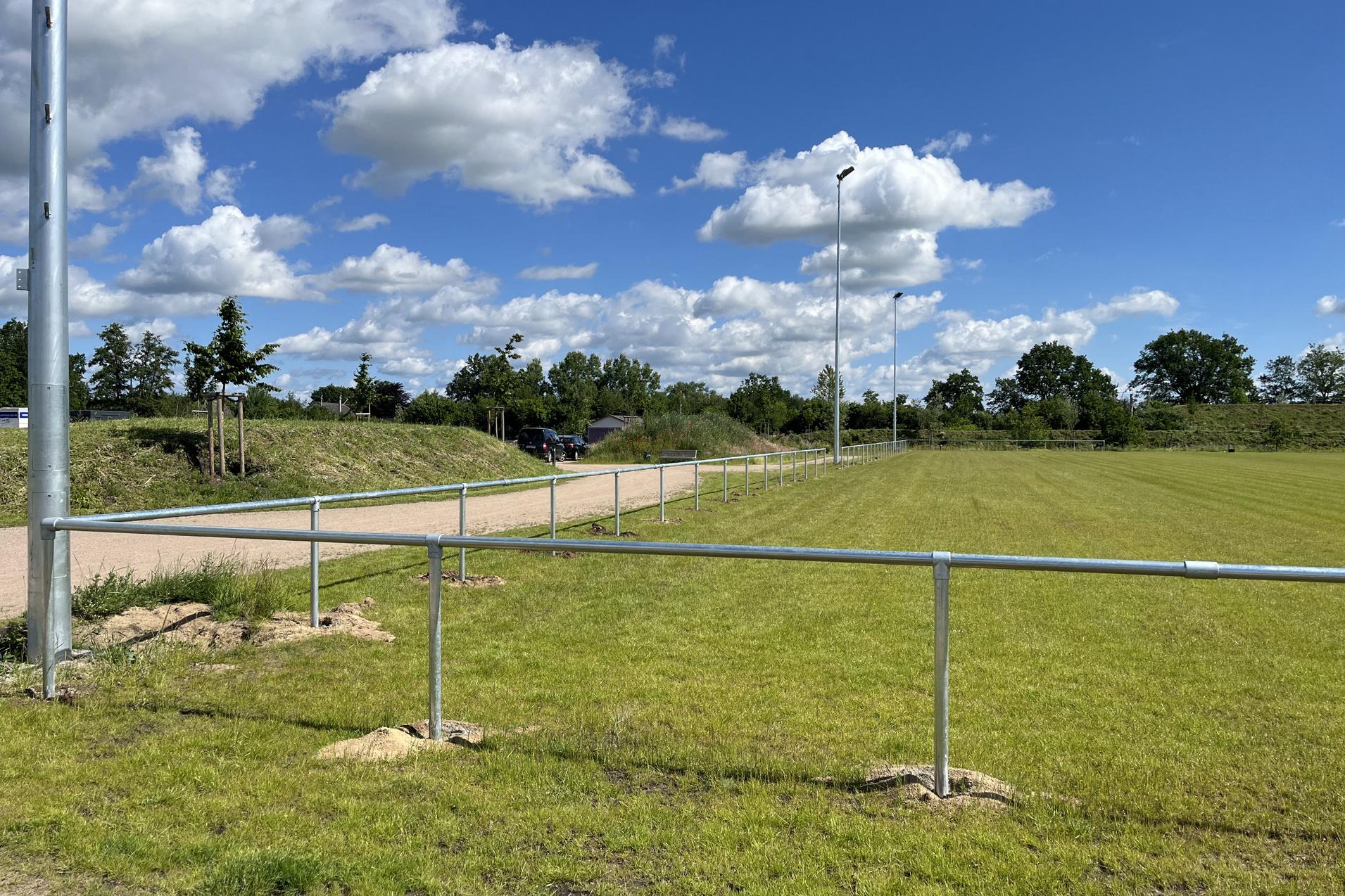 Bürger- und Sportpark Aufbau Balustrade